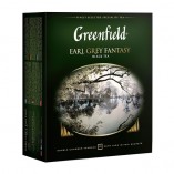 Greenfield черный чай Earl Grey Fantasy, 100 пакетиков