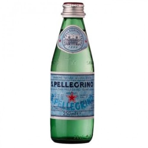 Минеральная вода San Pellegrino 0,25 л, стекло, 24 шт