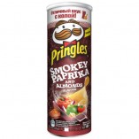 Pringles чипсы картофельные Копченая паприка и миндаль, 165 гр