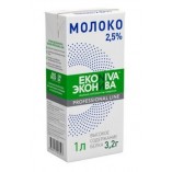 ЭкоНива молоко ультрапастеризованное Pro Line 2,5%, 1л