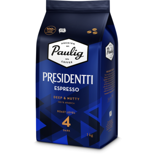 Paulig Presidentti Espresso, зерно, 1000 гр