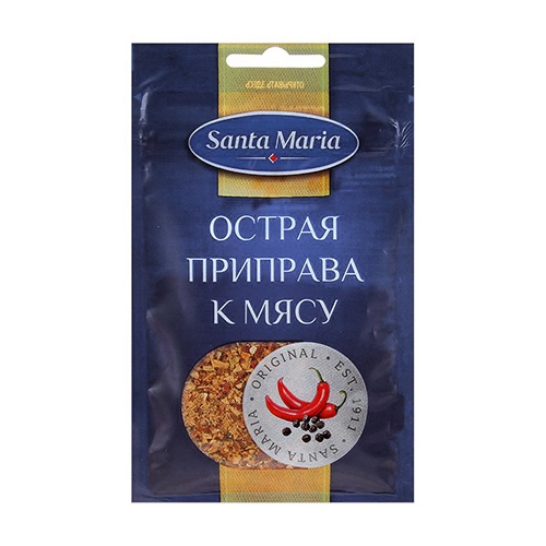 Santa Maria приправа острая к мясу, 20 гр