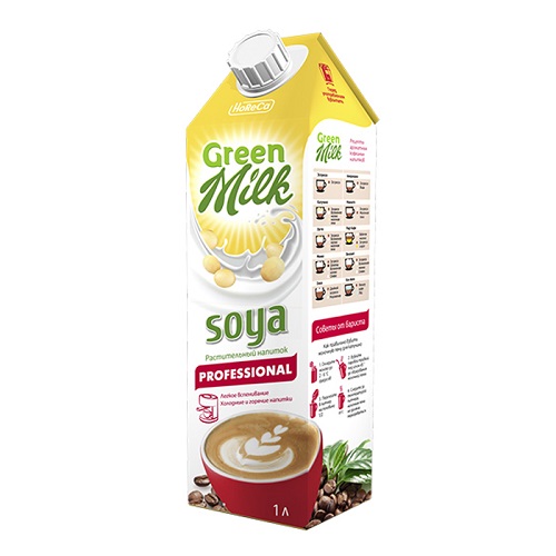 Green Milk Professional напиток соевый обогащенный кальцием и витаминами, 1л