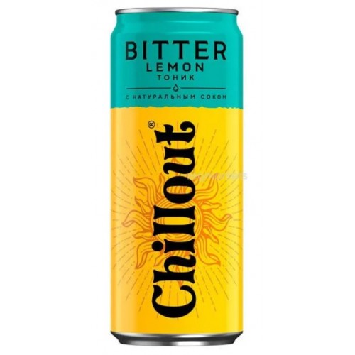 Chillout тоник Bitter Lemon, ж/б, 330 мл