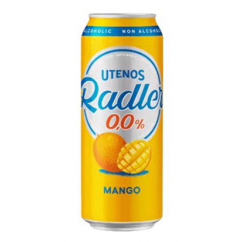 Utenos пиво безалкогольное со вкусом Манго, 500 мл