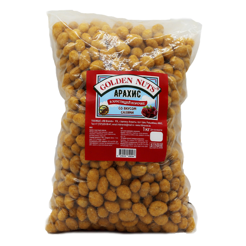 Golden Nuts Арахис в хрустящей корочке, салями, 1 кг.